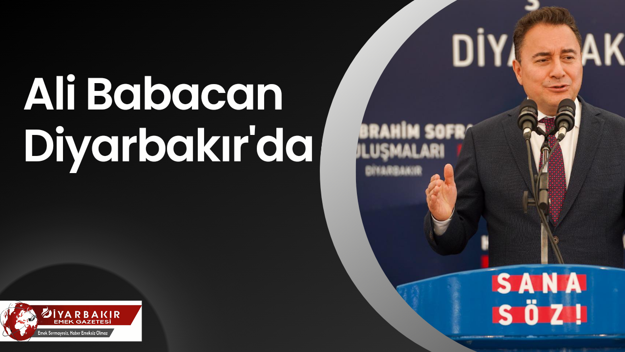 Ali Babacan Diyarbakır