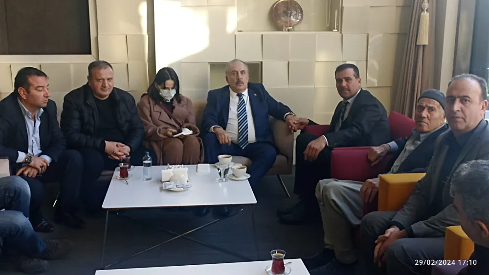 Yeniden Refah Partisi DBB Başkan Adayı Hikmet Kaplan, İstanbul Milletvekili Salim Ensarioğlu