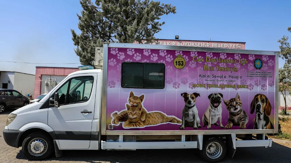 Mobil kısırlaştırma aracı Diyarbakır