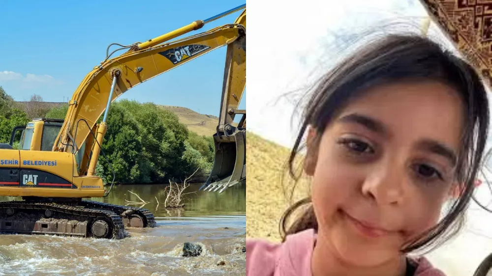 Kayıp Narin Güran için derede arama çalışması yürütülüyor 