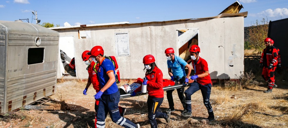 Diyarbakır?da gerçeği aratmayan acil durum tatbikatı